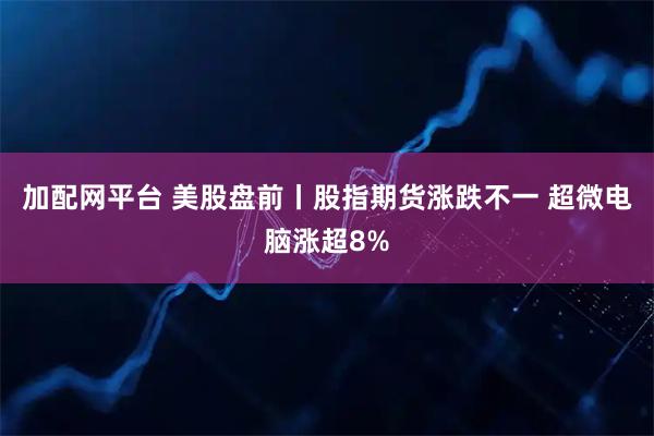 加配网平台 美股盘前丨股指期货涨跌不一 超微电脑涨超8%