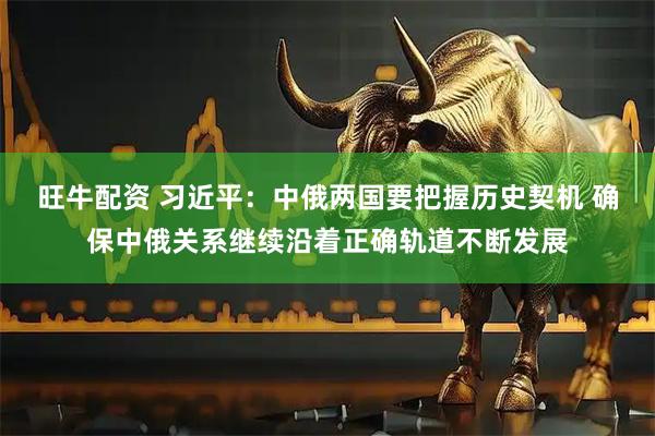 旺牛配资 习近平：中俄两国要把握历史契机 确保中俄关系继续沿着正确轨道不断发展